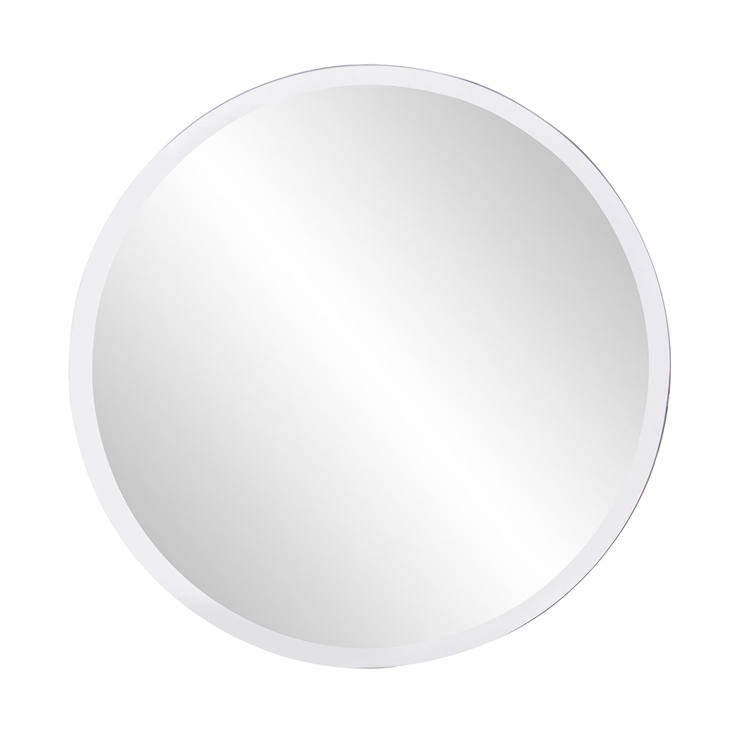 28" Gray Round Unframed Accent Mirror-2